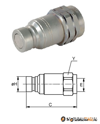 Cseppmentes hidraulika gyorscsatlakozó dugó BSP1/2
