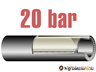 LONG-KOMP 20 bar / DN06, gumibázisú levegőtömlő textilfonat erősítéssel