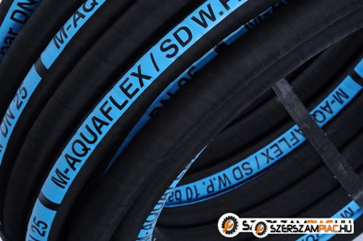 M-FLEX AQUAFLEX 10 / -0,93 bar  DN32   gumibázisú flexibilis szívó-nyomó víztömlő ipari