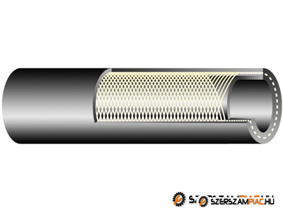 TEXTOIL 10 bar /  DN08  gumibázisú  olaj és üzemanyagálló tömlő  textilfonat erősítéssel