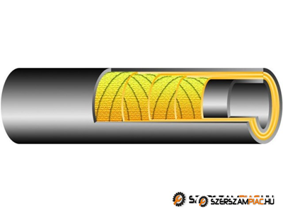 BUHAR 7 bar / DN16 gumibázisú forróvíz és gőztömlő -40 ℃-tól +165 ℃-ig