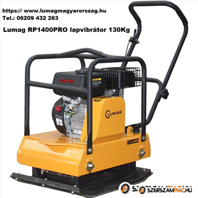 Lumag RP-1400PRO Lapvibrátor / gumilap+szállítókerék tartozék / Új / Márkaképviselet