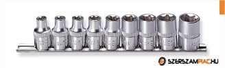 Kézi dugókulcsfej 9 db klt. 1/2" E-torx E10-től-E24-ig