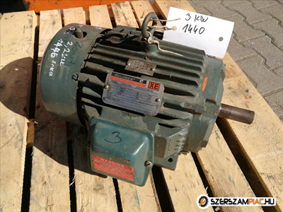 Reliance villanymotor (azonosító: 3537) Teljesítmény: 2,2 kw fordulat: 1440