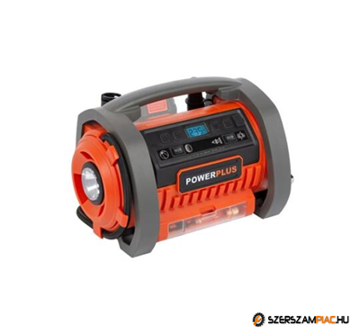 POWERPLUS DUAL POWER Akkumulátoros kompresszor alapgép (POWDP7030) - 20 V/220 V