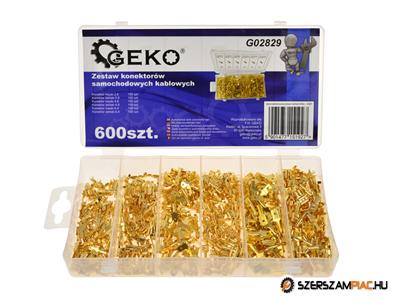 Geko saru készlet csúszósaru kábelcsatlakozó szett szigeteletlen G02829