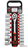 Verke Racsnis csőkulcs készlet cső kulcs szett csőkulcs hajtószár 19db-os 1/2&#8243; 8-32mm V39090