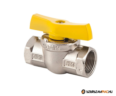 Gáz gömbcsap 1/2" BB (mofém flexum) (113-0065-40)