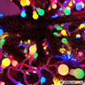 480 Led-es Karácsonyi petárda fényfüzér, színes, 8 programos