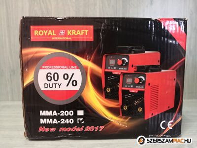 Royal Kraft inverteres hegesztőgép 240Ah