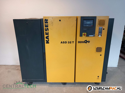 Kaeser ASD 32T csavarkompresszor, hűtveszárítóval 18.5kW, 8 bar