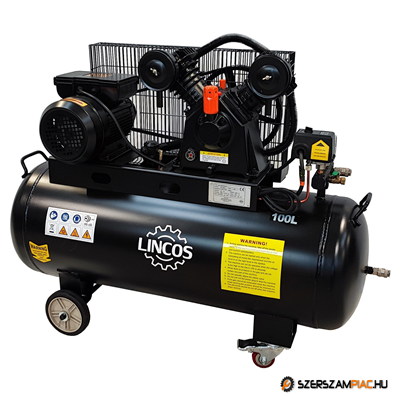 Lincos Ipari kompresszor, 100l, 2.2KW, 10bar - SB-10021