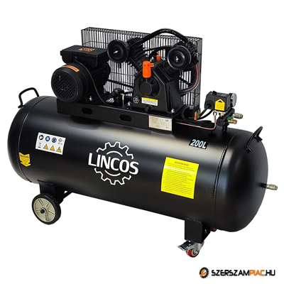 Lincos Ipari kompresszor, 200l, 2.2KW, 10bar - SB-20021