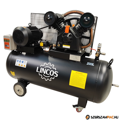 Lincos Ipari kompresszor, 200l, 4kW, 10bar - SB-20043