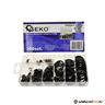 Geko 300db-os E-Clip rozsdamentes acél külső rögzítőgyűrű készlet - G02914