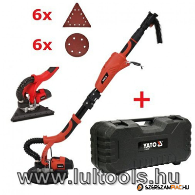 YATO 710 w-os kombi falcsiszoló zsiráf +12db papír+ koffer