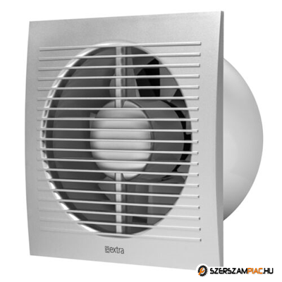 E-Extra ventilátor időzítővel és páraérzékelővel, ezüst NA125 150 m3/h(EE125HTS)