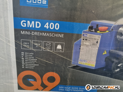 Güde GMD 400 esztergagép, 370W-os mini eszterga új dobozában garanciával  műszerész eszterga (Szerszámgép - Eszterga, marógép és tartozékai)