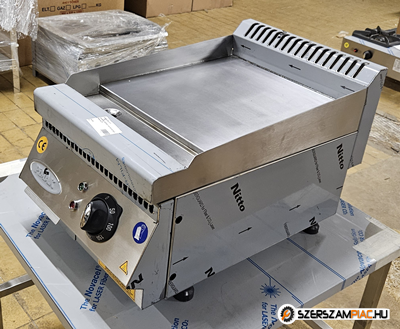 Inox ipari nagykonyhai 40x60x30cm-es pimak szeletsűtő rostlap grillsütő