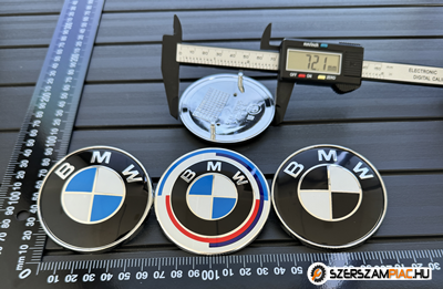 ÚJ BMW 74mm 72mm CSOMAGTARTÓ GÉPHÁZ GÉPTETŐ MOTORHÁZTETŐ EMBLÉMA JEL 51148132375 51148219237