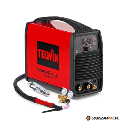 Telwin TIG/MMA Supertig 302 AC/DC hegesztőgép, 3Ph 400V + Tartozékok - 816245