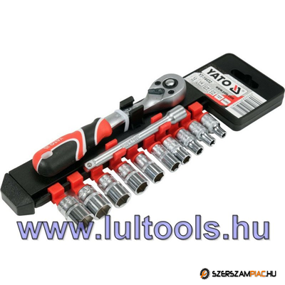 Dugókulcs készlet 12 részes 1/4" 4-13 mm CrV Yato