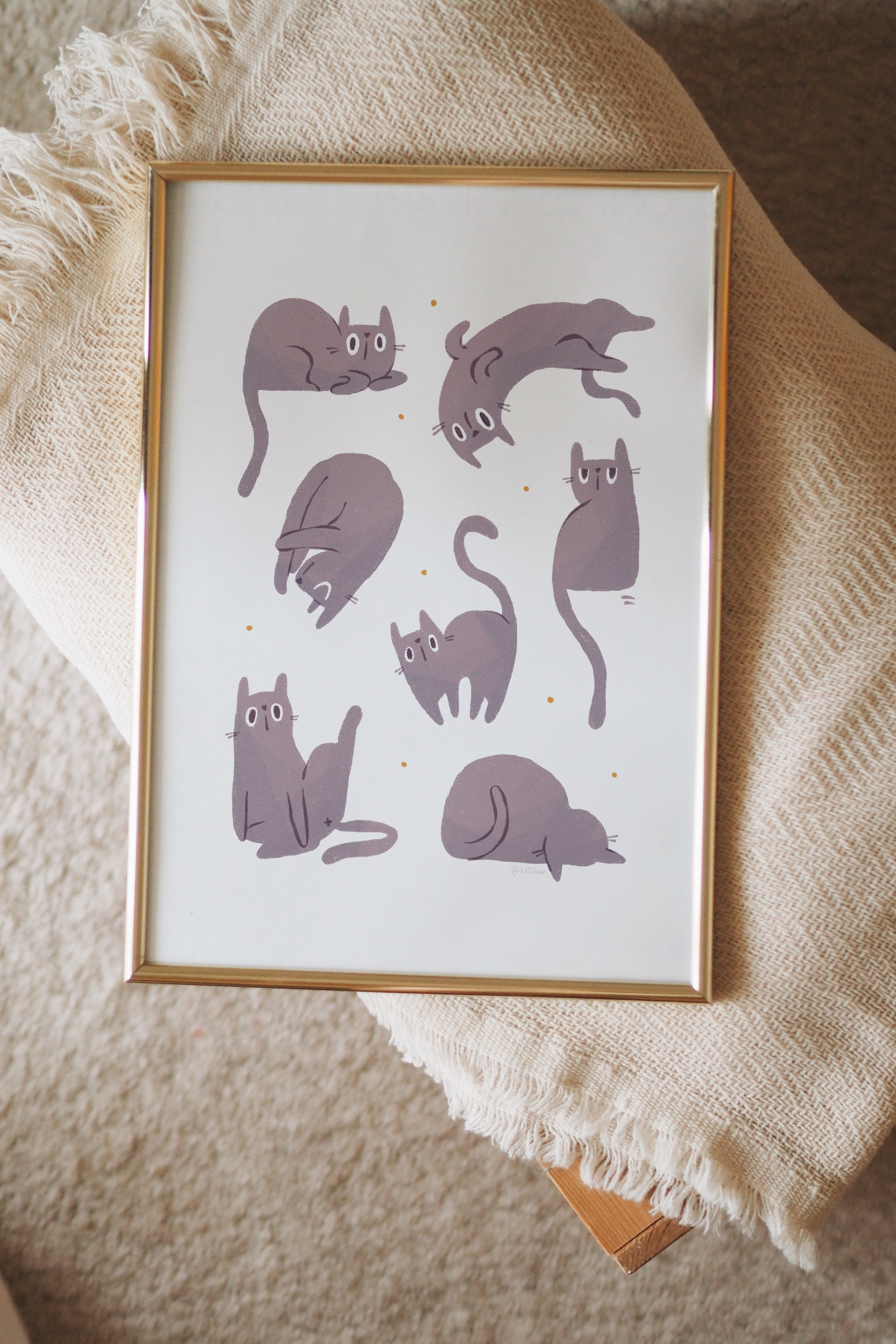 MACSKA BRANCS falikép // letölthető, nyomtatható