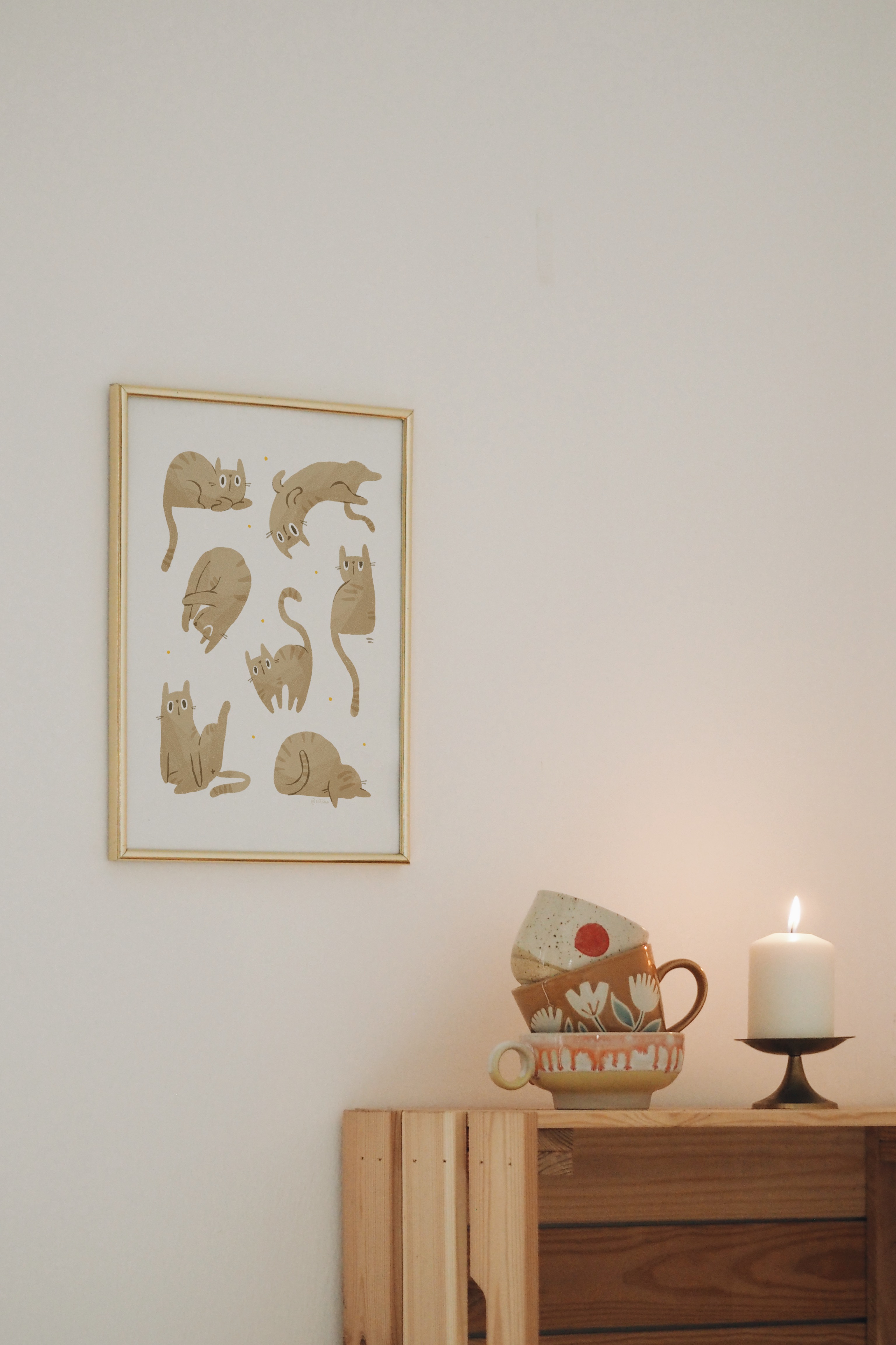 MACSKA BRANCS falikép // letölthető, nyomtatható