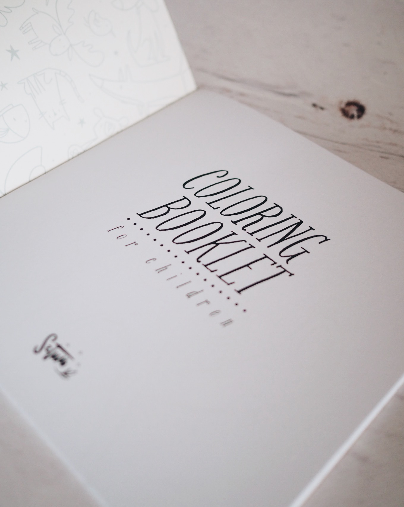 COLORING BOOKLET // színező gyerekeknek - angol nyelvű