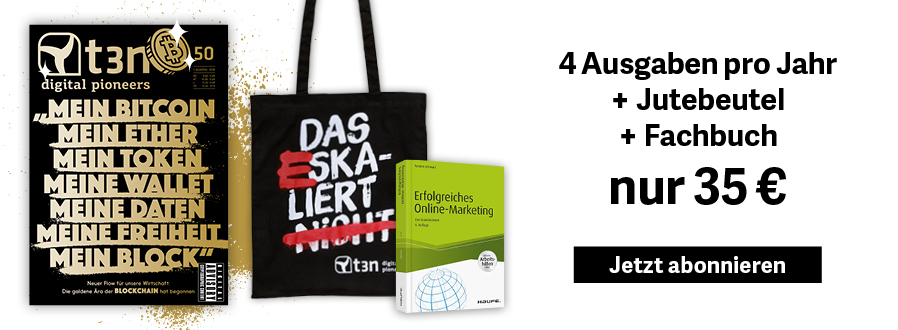 t3n Abo: 50 inkl. „Erfolgreiches Online-Marketing“