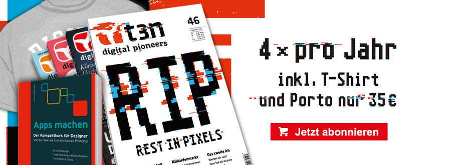 t3n Abo: 46 inkl. Buch „Apps machen“