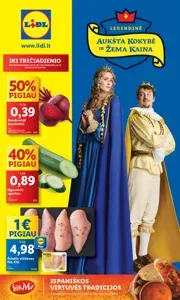 LIDL Maisto prekių pasiūlymai 03-10