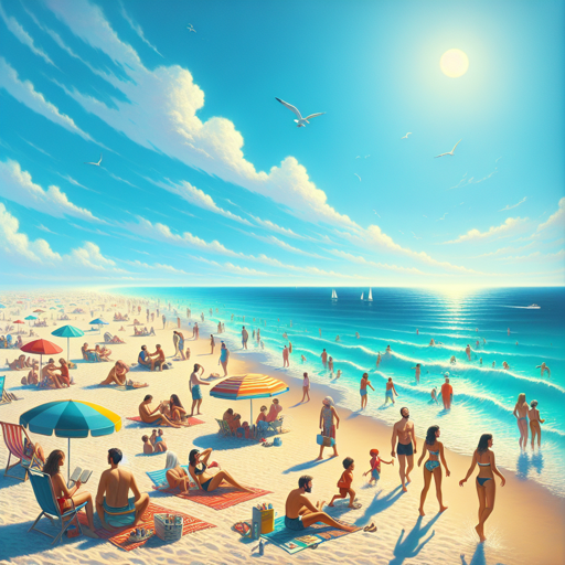 On the beach