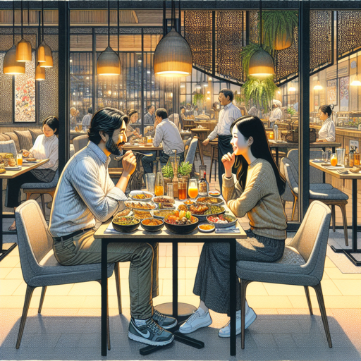 In a restaurant
