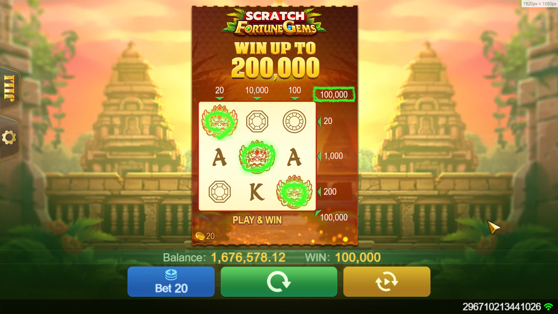 Fortune Gems Scratch Screenshot