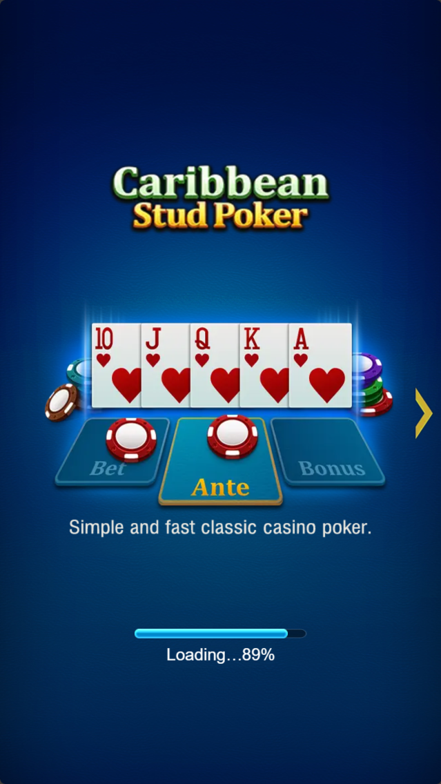 Caribbean Stud Poker Screenshot