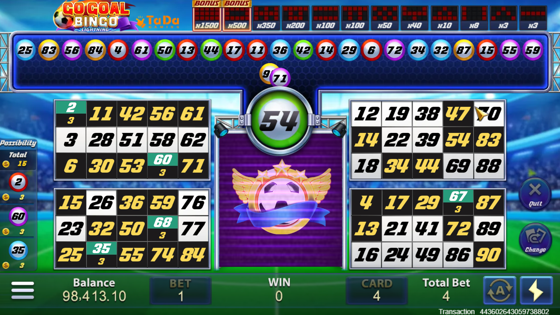 GO GOAL BINGO Screenshot