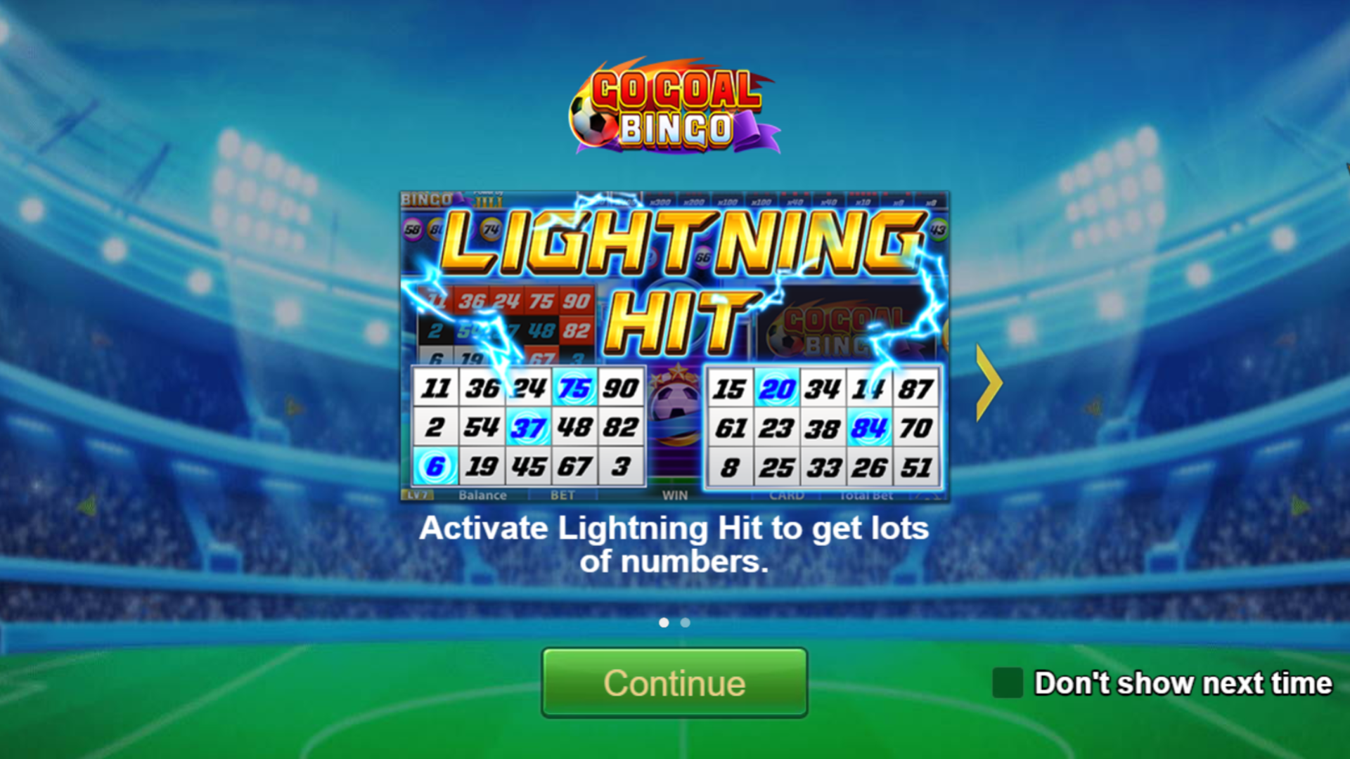 GO GOAL BINGO Screenshot