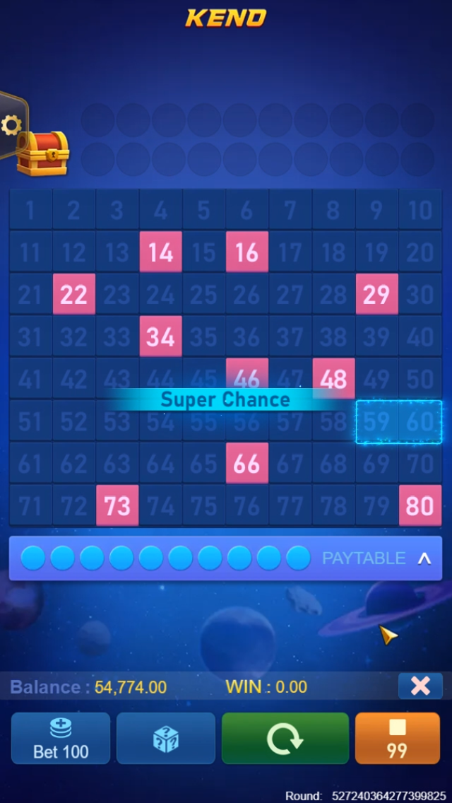 Keno Super Chance Screenshot