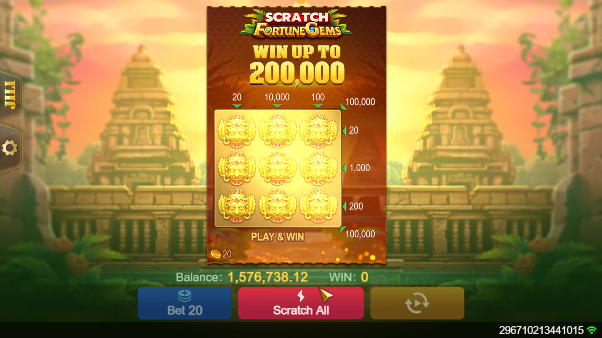 Fortune Gems Scratch Screenshot