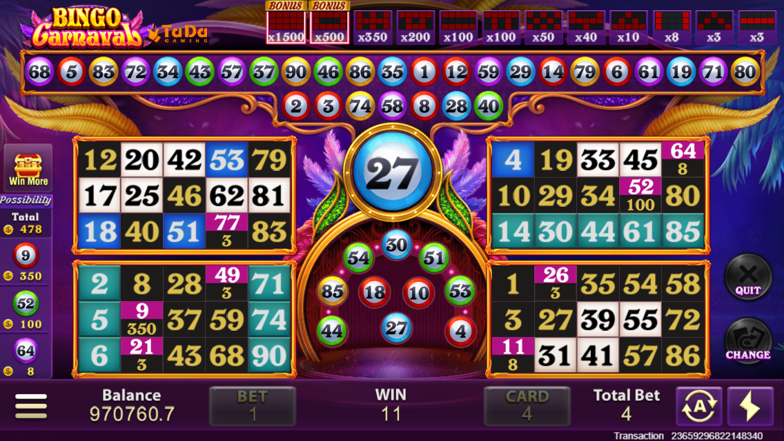 Bingo Carnaval Screenshot