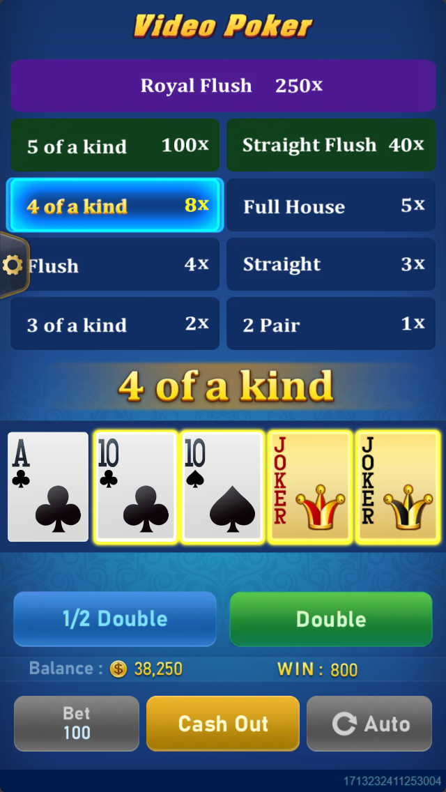Video Poker Screenshot