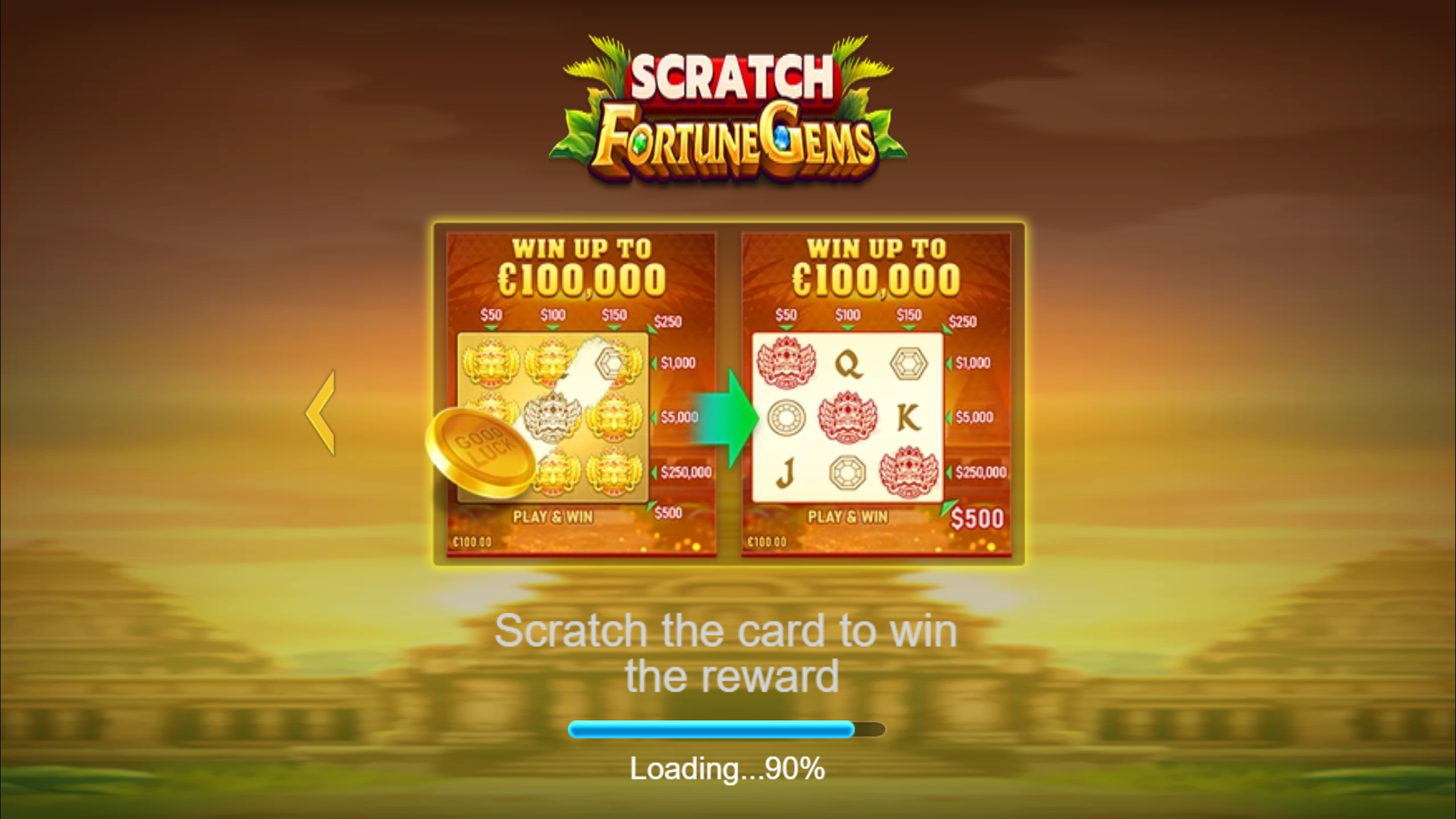 Fortune Gems Scratch Screenshot