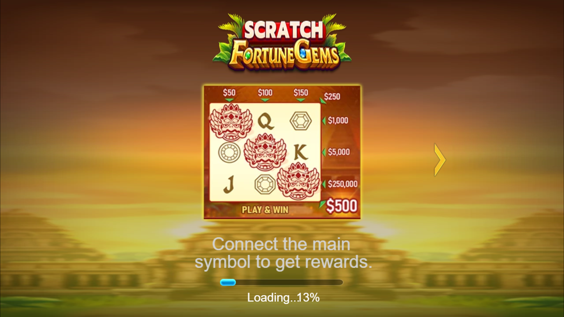 Fortune Gems Scratch Screenshot