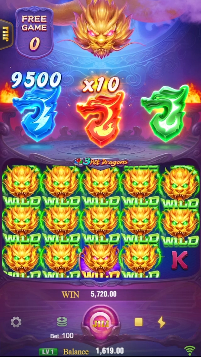 3 Pot Dragons Screenshot