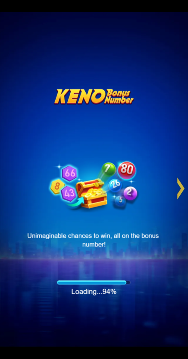 Keno Bonus Number Screenshot