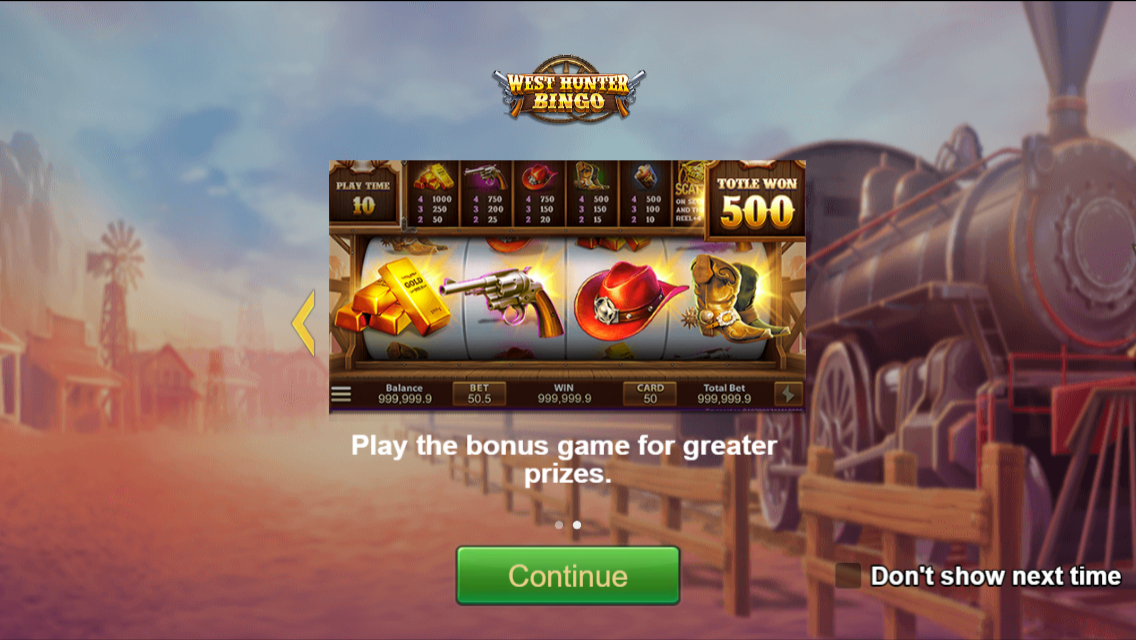West Hunter Bingo Screenshot