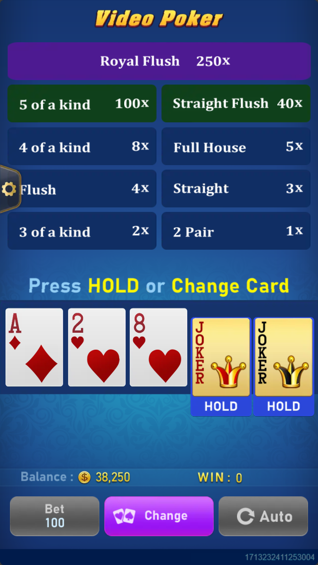 Video Poker Screenshot