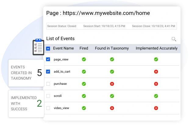 Tagmate Debugger Individual Pages Report Image