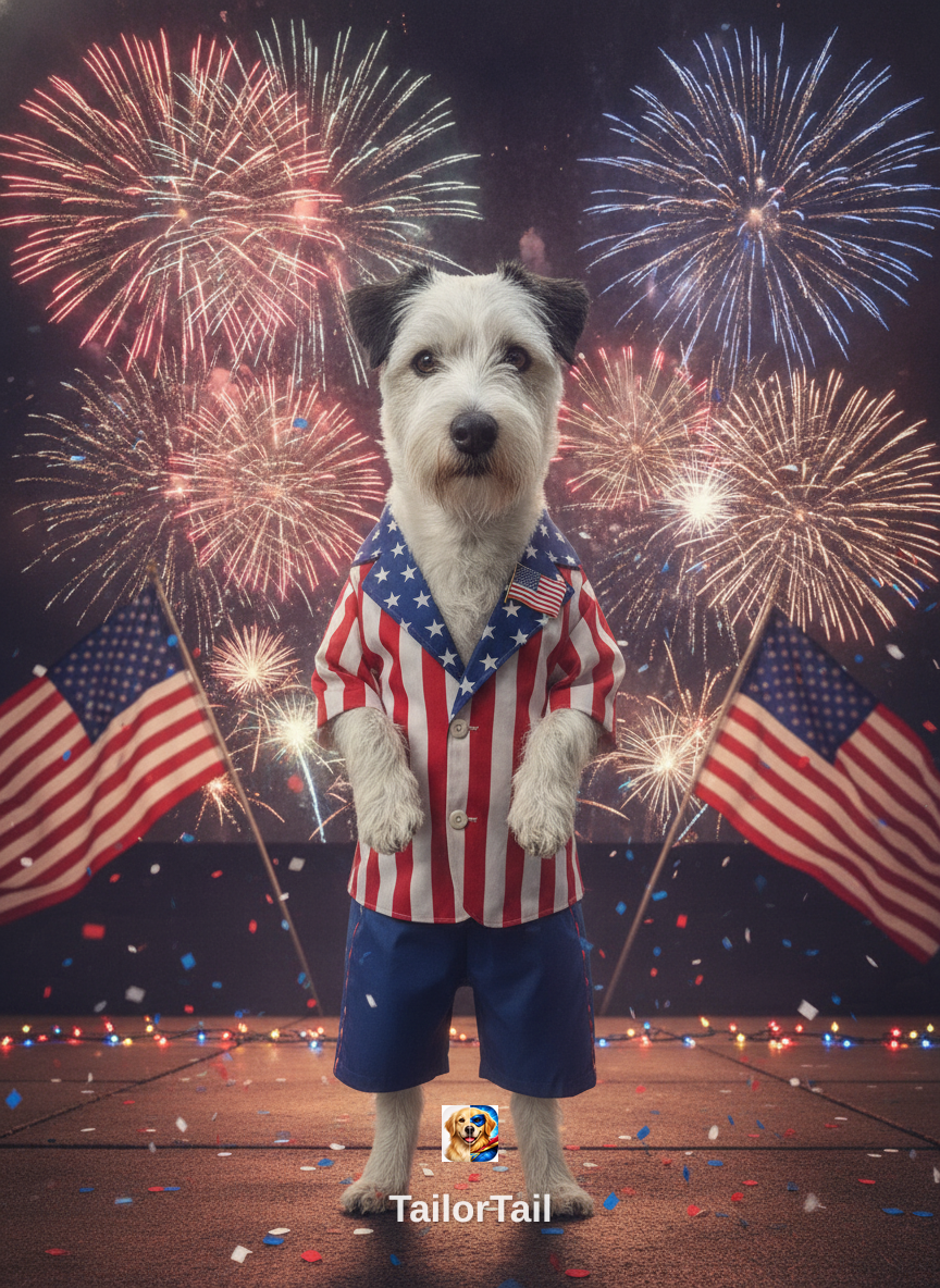 4th of July Pet Art